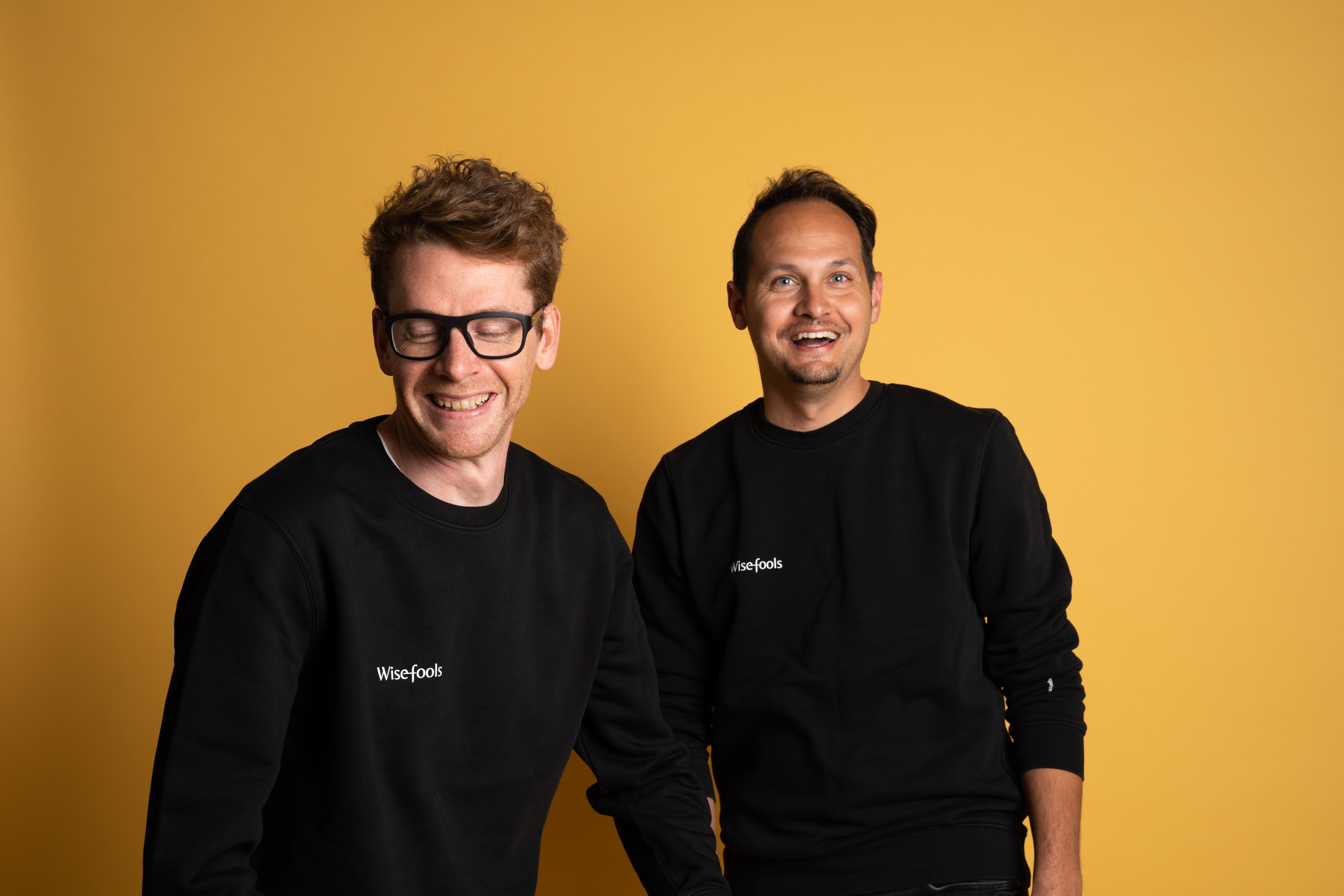 Dries en Pieter, oprichters van Wisefools